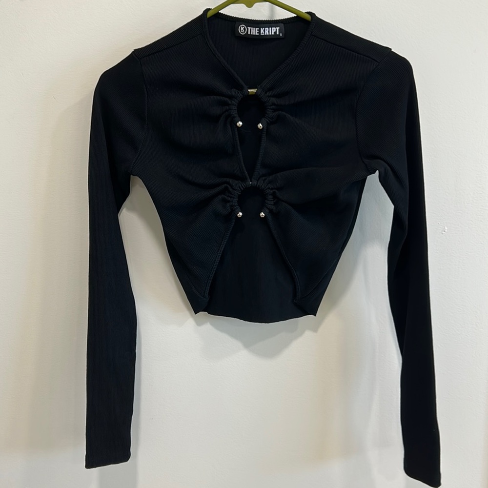 The Kript long sleeve crop top